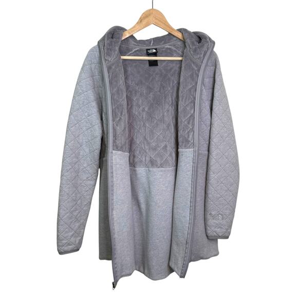 The North Face Size Large Carulina Hooded Quilted Fleece Hood Jacket - Picture 6 of 8